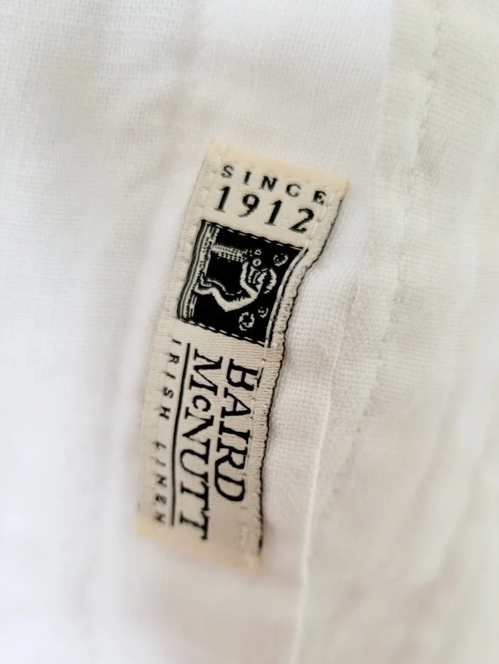 J. Crew Slim Baird McNutt Irish 100% Linen Shirt - White Unisex Large